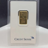 Credit Suisse 5g .999 fine Gold Bar