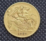 1912 George V Sovereign Gold Coin