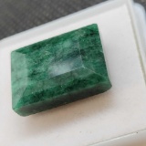 Emerald Cut Deep Green Emerald gemstone 12.95ct