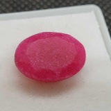 Oval Cut Deep Pink Ruby gemstone