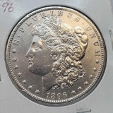 1896 Morgan silver dollar 90% silver coin