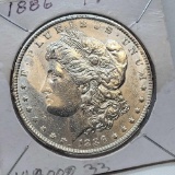 1886 Morgan silver dollar 90% silver coin