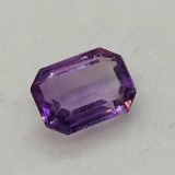 Purple Emerald Cut Amethyst gemstone 1.50ct