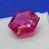 hexagon cut Pink Sapphire Gemstone 10.94ct