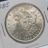 1885 Morgan silver dollar 90% silver coin