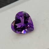 Purple Heart cut Amethyst gemstone 1.08ct
