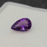 Pear cut Purple Amethyst Gemstone .67ct