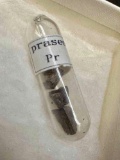 Atomic No. 59 Praseodymium Metal 99.9% In Glass Vial