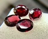 4 Oval a cut Zircon Gemstones 10ct total