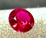 Gorgeous Sparkly .9ct Round Cut Ruby Gemstone July Birthstone