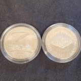 (2) We the People Silver one Dollar Coins