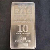RMC 10 Troy Oz .999 fine silver bar