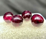 4 Almandine Garnet Cabochon Gemstones 9.3ct total