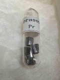 Atomic No. 59 Praseodymium Metal 99.9% In Glass Vial