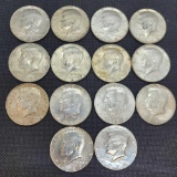 14 40% silver Kennedy Half Dollars