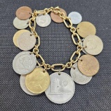 Singapore coin bracelet