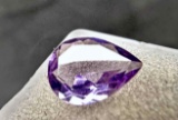 3ct Pear Cut Amethyst Gemstone