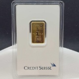 Credit Suisse 5g .999 fine Gold bar