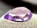 4ct Pear Cut Amethyst Gemstone