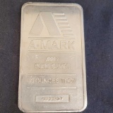 A-Mark 10 Troy Oz .999 fine silver bar