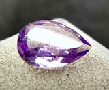 4ct Pear Cut Amethyst Gemstone