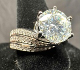 Fancy Moissanite Ring sz7.5