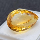 Pear cut Orange Citrine gemstone 19.15ct