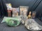 Assorted Collectibles. Cthulhu Waist Pouch, Godzilla Plush, Mini Lead Comic Figurines more