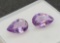 Pair of Pear cut Purple Amethyst Gemstone 1.93ct