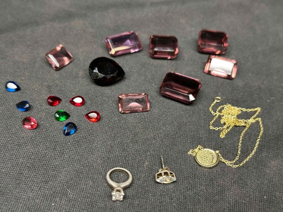 Fantasy Gem and Jewelry Lot