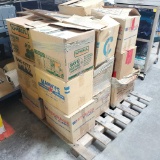 Pallet of vintage records approx 1300 records