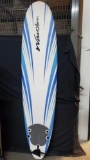 Wavestorm soft foam surfboard with fins and leash