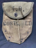 WW2 Named Entrench-ins tool cover TA Shol-1944 T.D. Costello