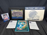 San Diego Chargers Memorabilia, Some Signed, 2007 Michael Turner, Winslow