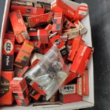 Box of vintage radio tubes