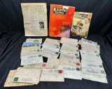 Antique Postmarked Postcards Early 1900s. Old Radio Magazines