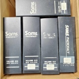 Box of 5 Sams Photofact reference binders Volumes 204 210 211 213 222