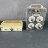 Vintage Galaxie taperecorder model 501 vintage Ohmite Drterm-ohm meter