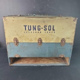Vintage wooden Tung-Sol box with tubes