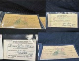 1943 Duplicate Draft Registration Card, 1944 Camp Perry Checks