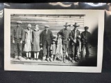 Early 1900s Cowboys Hunting Party Family
