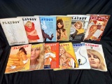 Complete Set of 12 1969 Playboy Magazines, Centerfolds