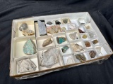 Tray of Assorted Fine Mineral Specimens