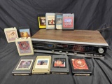 Vintage Montgomery Ward Airline AM/FM-Stereo/ 8-Track Tape Player w/ Takes KISS MORE