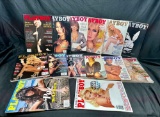 Approximately 13 Playboy Magazines Late 80s-2000s Centrrfolds