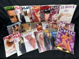 Approximately 22 Playboy and Penthouse Magazines 1980s Vintage Centerfolds