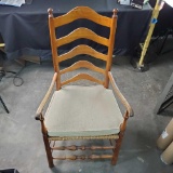 Vintage ladder back wooden chair