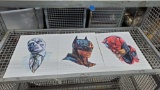 Collector Exclusive :3 Shiny Objects superhero LE portraits Daredevil Batman Mr. Nice Guy signed T.