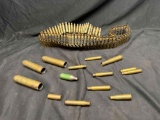 Spent Bullet Casings and Bullet Belt