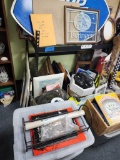 Beatles White Album Jewelry displays, Movies Toolboxes w/ tools Signed art, Vintage 80s Carnival et